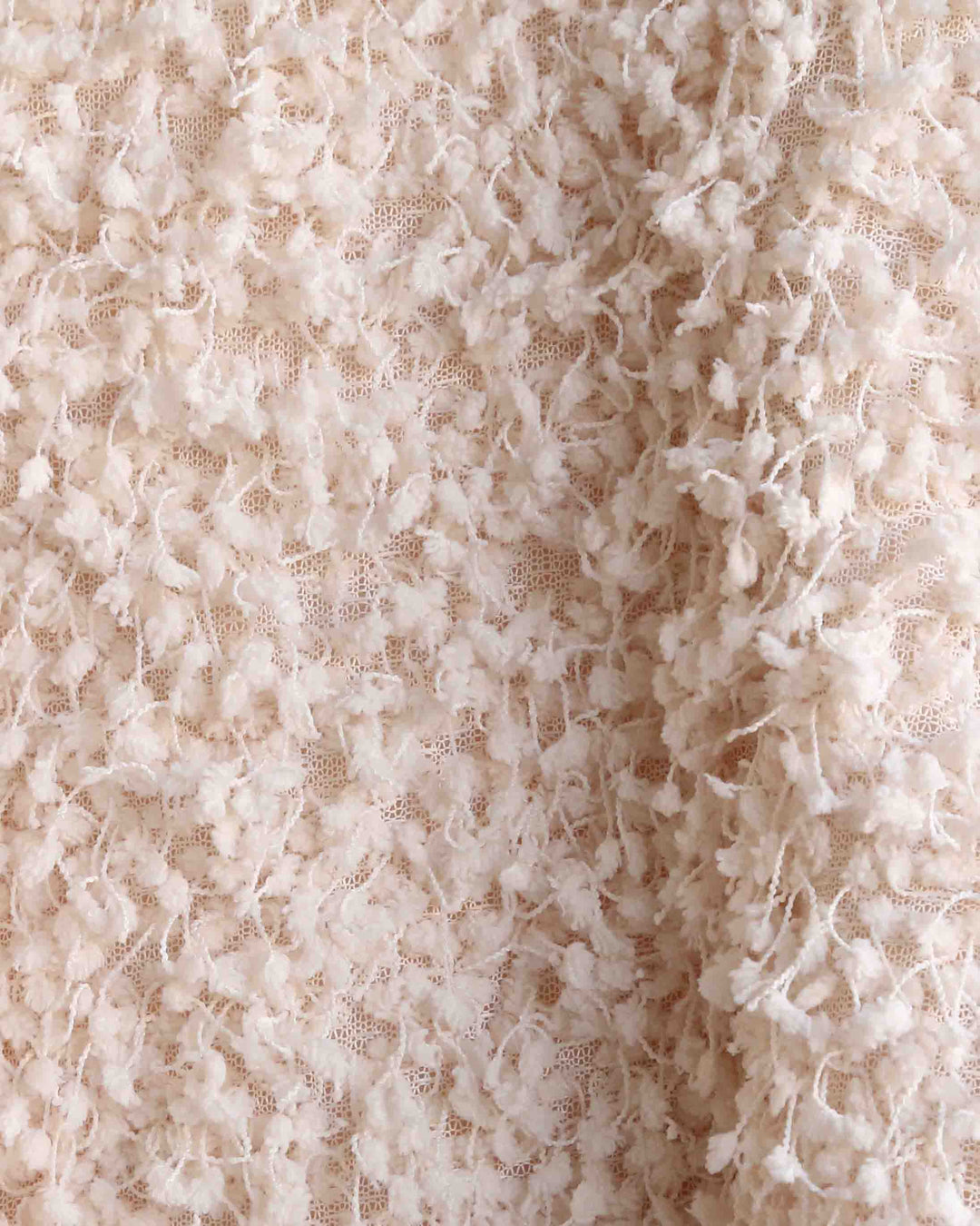 Final Sale - Somedays Lovin - Glorious Shaggy Cropped Sweater Top in Cream