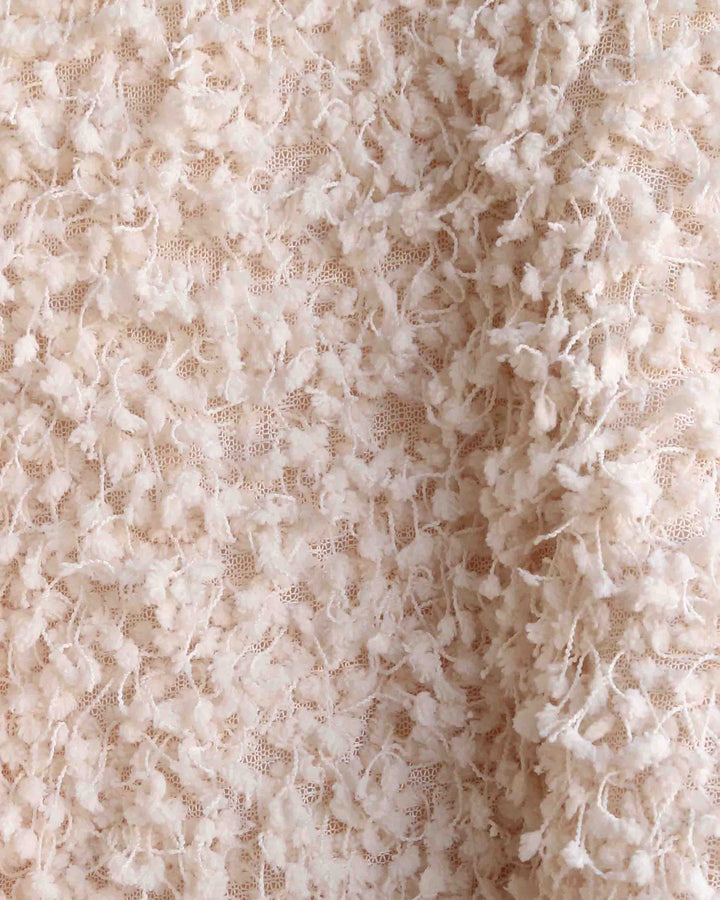 Final Sale - Somedays Lovin - Glorious Shaggy Cropped Sweater Top in Cream