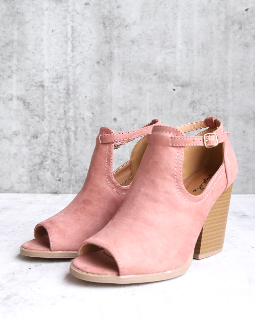 Stella Peep Toe Ankle Booties in More Colors