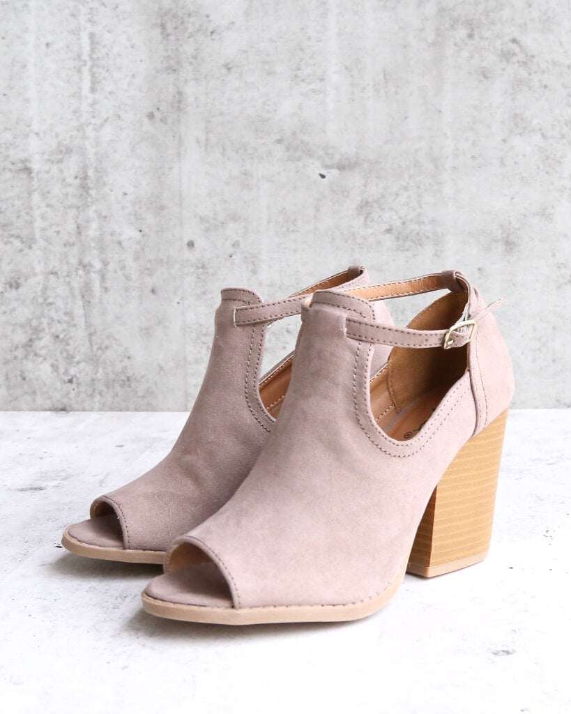Stella Peep Toe Ankle Booties in More Colors