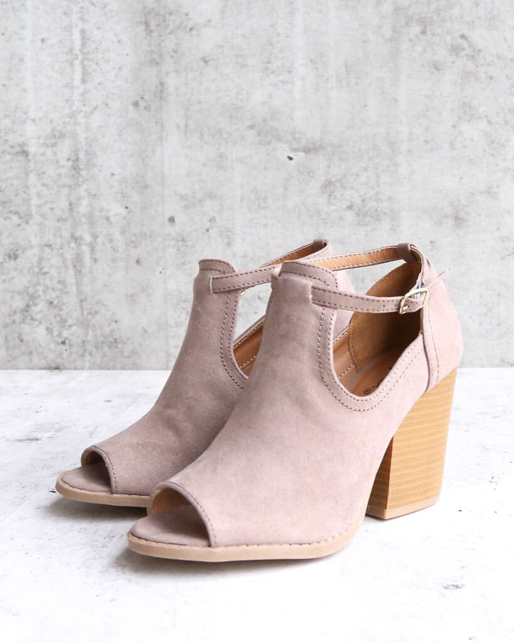Stella Peep Toe Ankle Booties in More Colors