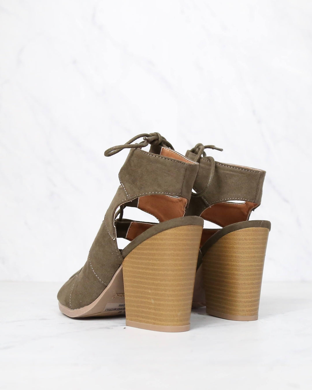 Summer Nights Cut Out Laced Up Block Heel Sandals in More Colors