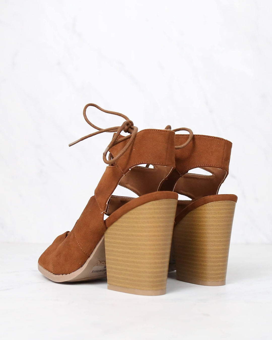 Summer Nights Cut Out Laced Up Block Heel Sandals in More Colors