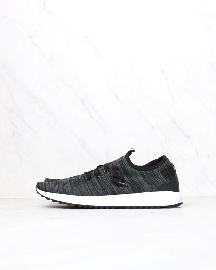 Coolway - Tahali Women's Space Dye Black Knit Sneakers