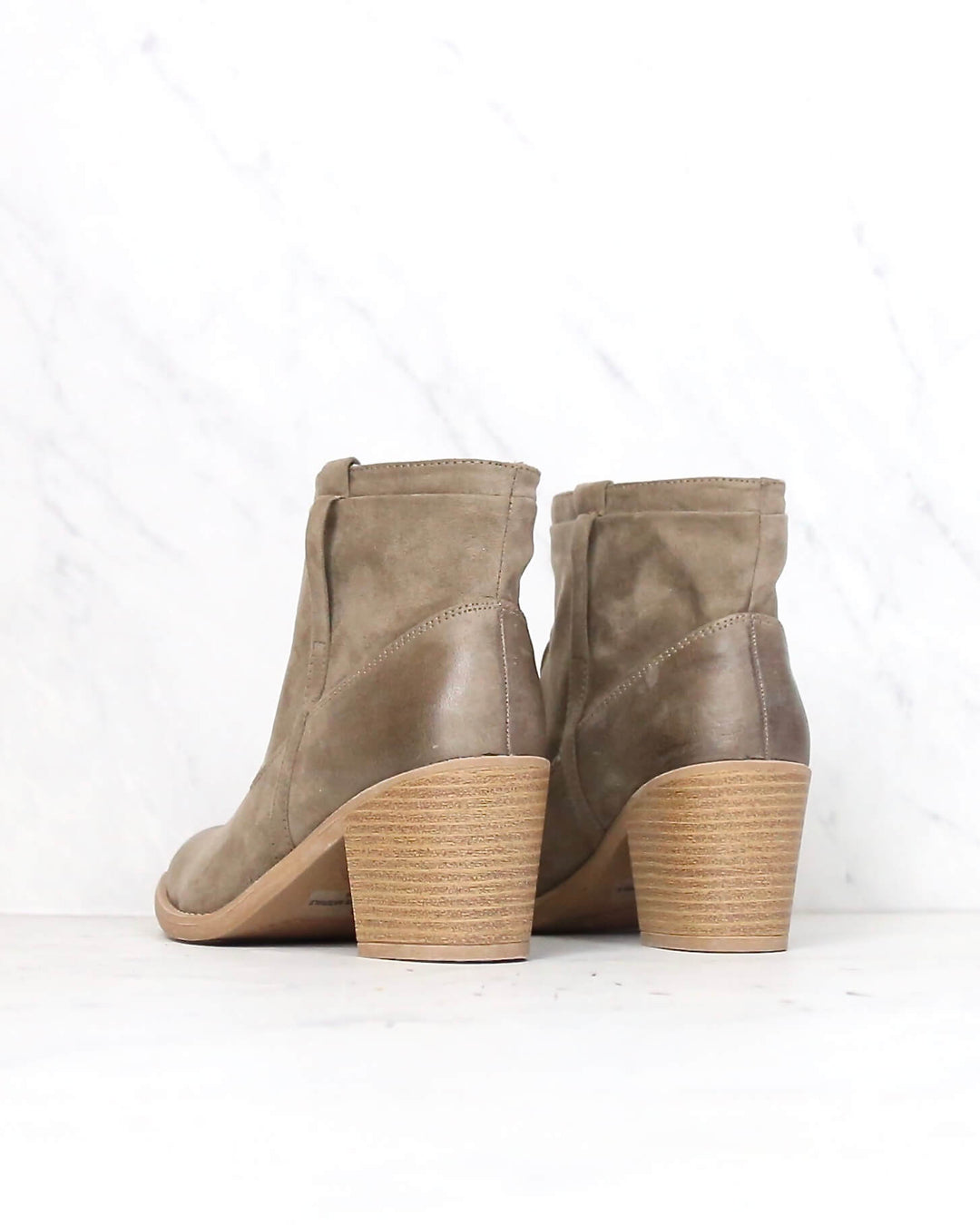 Suede Taupe Ankle Boots