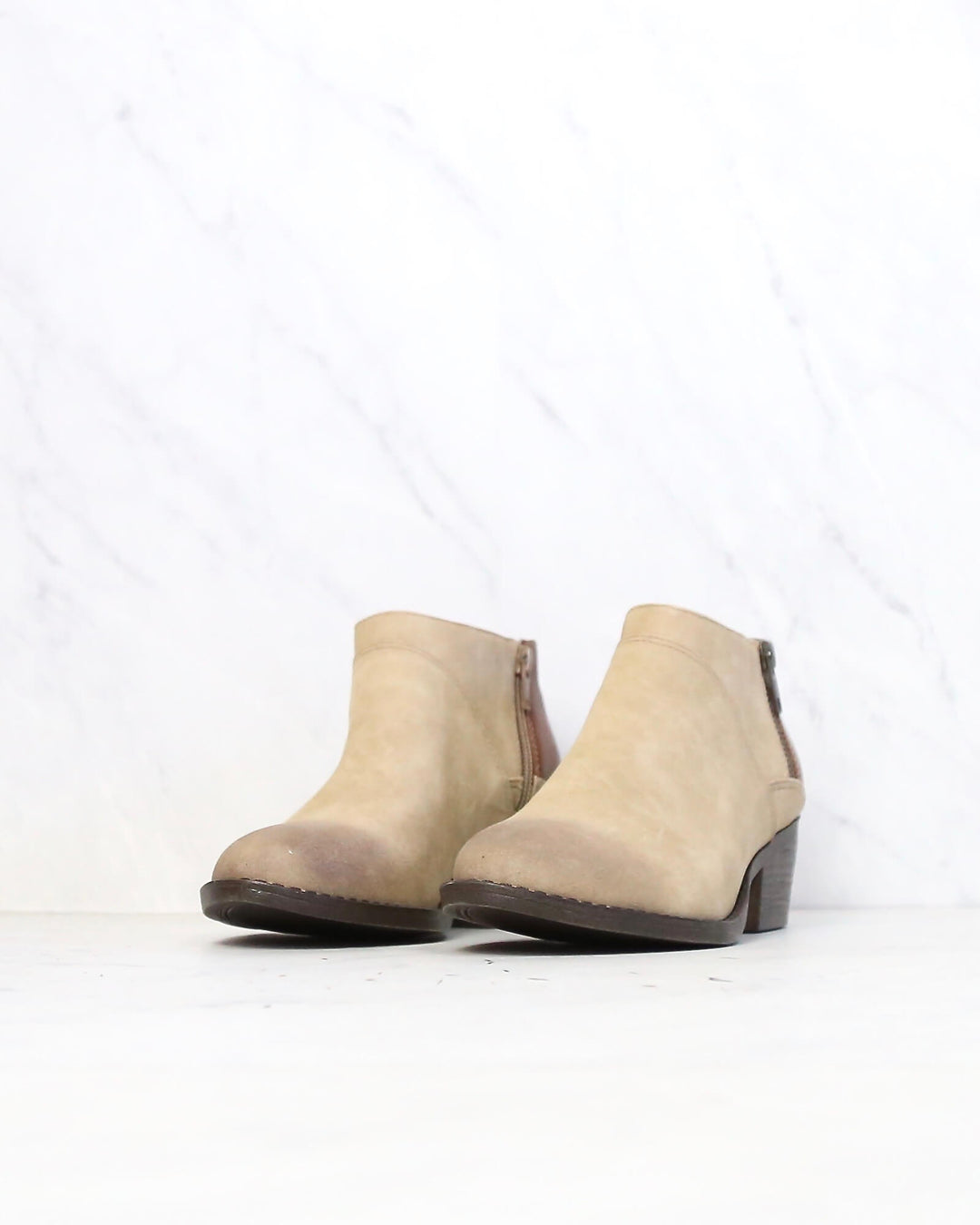 BC Footwear - Union Women's Ankle Boot in Whiskey and Taupe