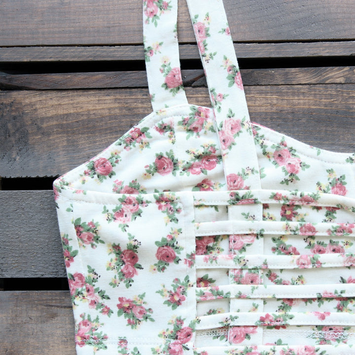 Floral caged bralette - shophearts - 4