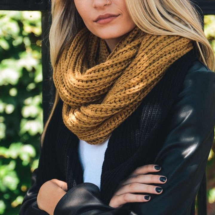 Analise - Chunky Braided Infinity Scarf in More Colors