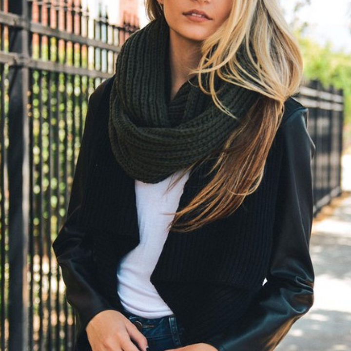 Analise - Chunky Braided Infinity Scarf in More Colors