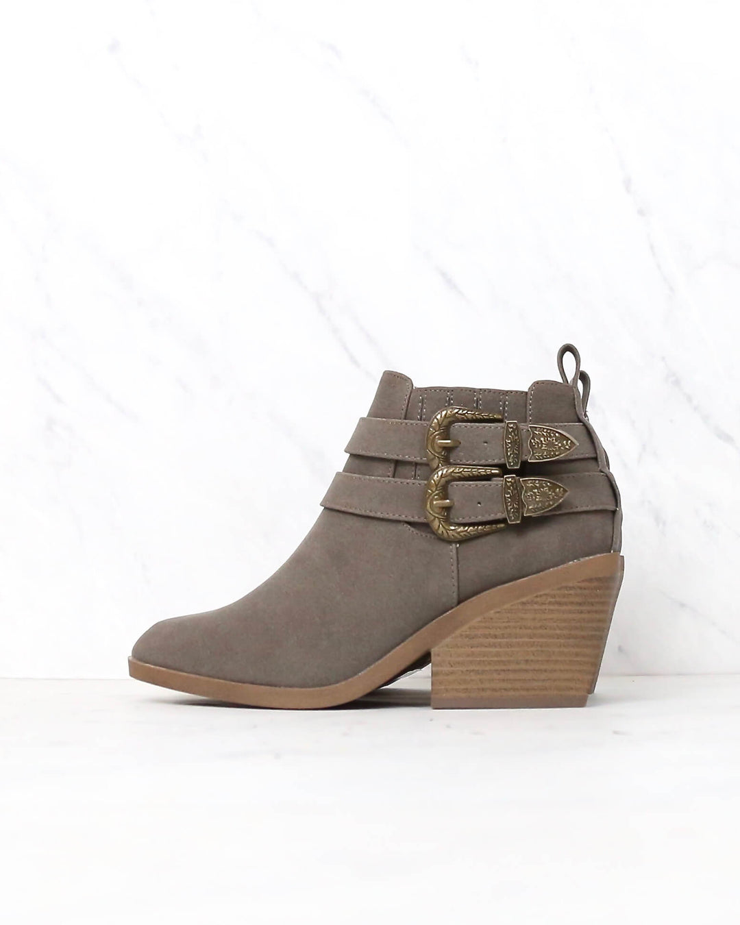 Nubuck Wedge Booties in More Colors