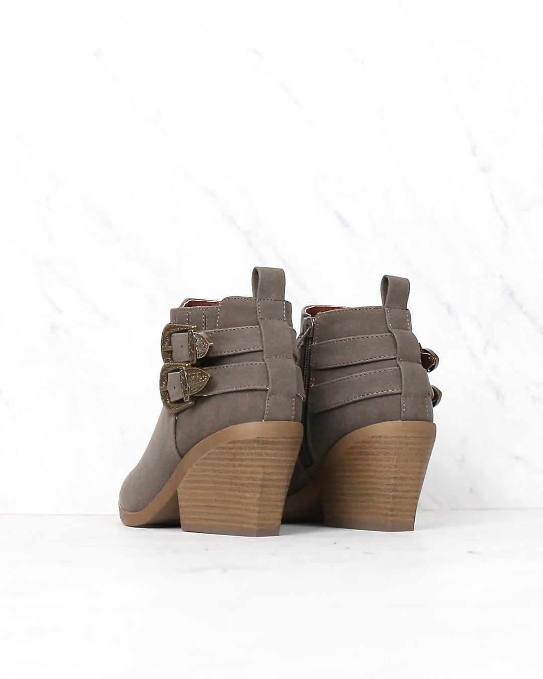 Nubuck Wedge Booties in More Colors