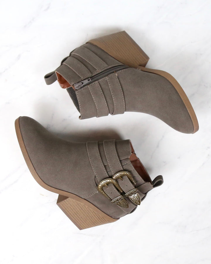 Nubuck Wedge Booties in More Colors